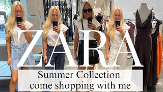 ZARA SUMMER HAUL TRY ON COME SHOPPING WITH ME TO ZARA