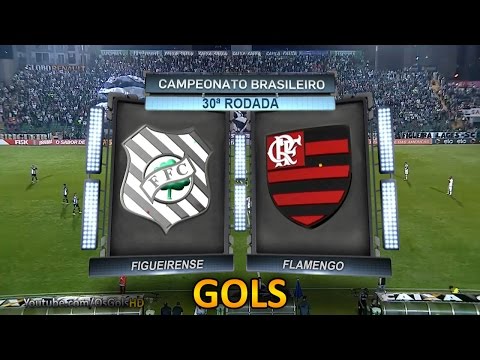 Gols, Figueirense 3 x 0 Flamengo - Brasileirão 14/10/2015