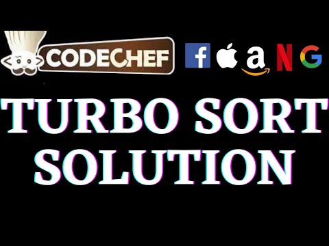 Turbo Sort Codechef Beginners Problems Python