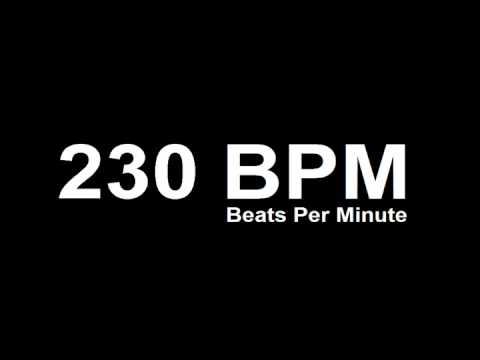 230 BPM Beats Per Minute Metronome Click Track
