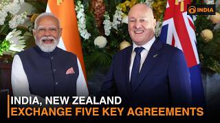 India, New Zealand exchange five key agreements