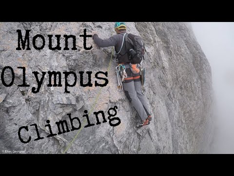 Mount Olympus, Stefani east face, Climbing.