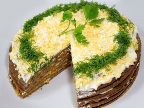 Печеночный торт от Луча. Liver cake