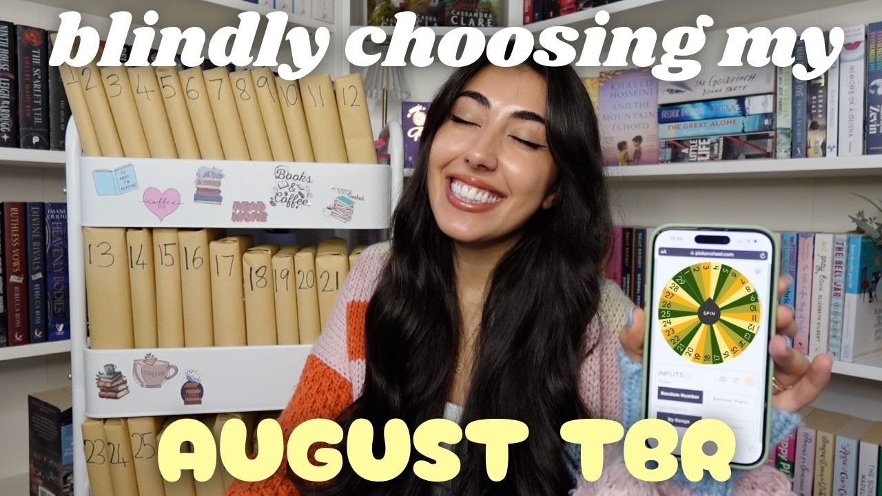 Blindly picking my August tbr📚💌 all the books I want to read in August