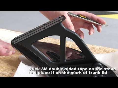 PORSCHE CARBON REAR WING INSTALL MANUAL CAYMAN /BOXSTER / GTS/ GT4 /981/718