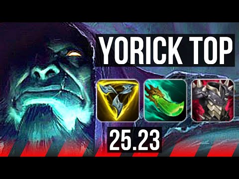 YORICK vs IRELIA (TOP) | Godlike, 12/4/9 | KR Grandmaster | 25.23