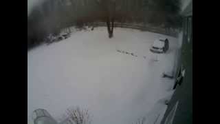 preview picture of video 'Winter Storm Juno, 2015 - Warwick, RI Blizzard Snow South View'