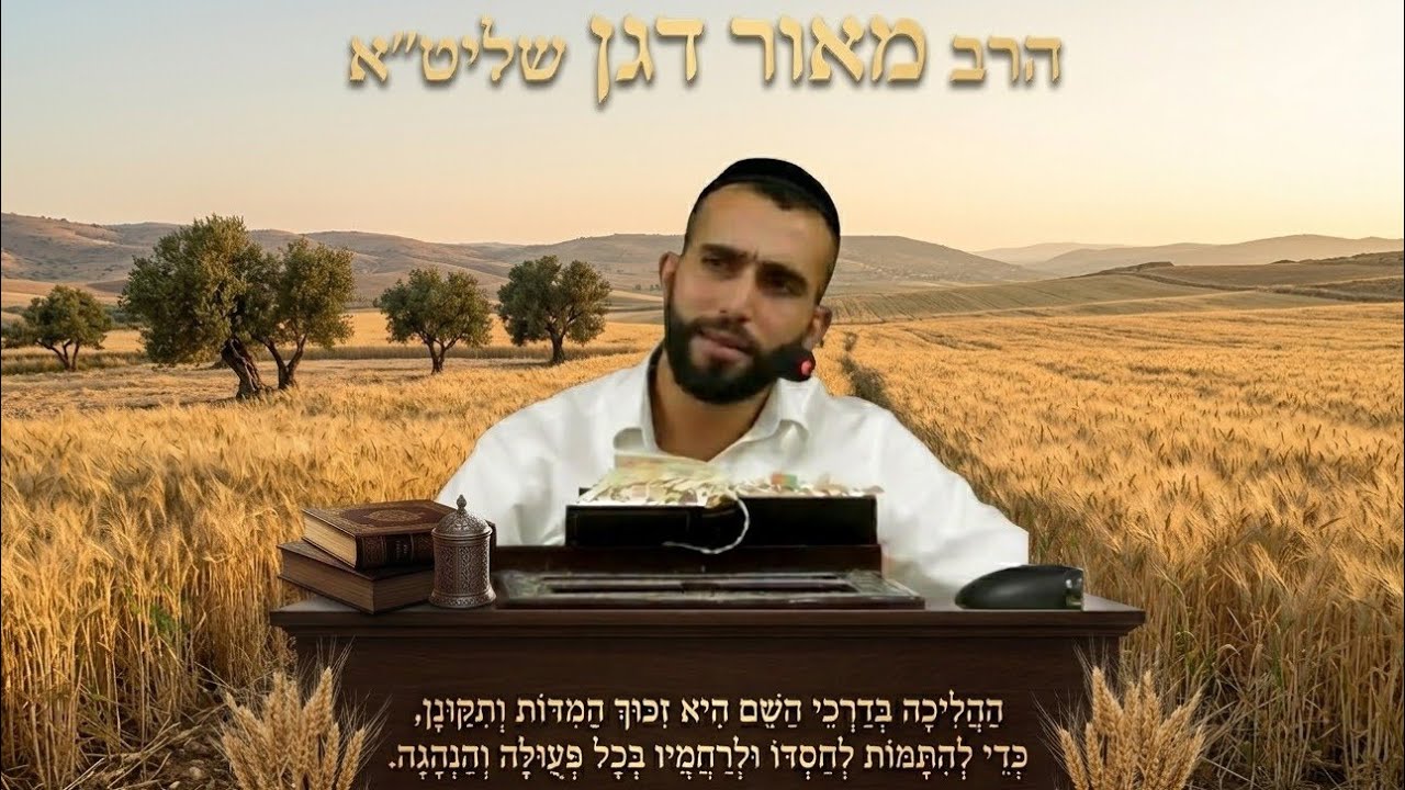 הרב מאור דגן שליט"אהַהֲלִיכָה בְּדַרְכֵי הַשֵּׁם הִיא זִכּוּךְ הַמִּדּוֹת ו