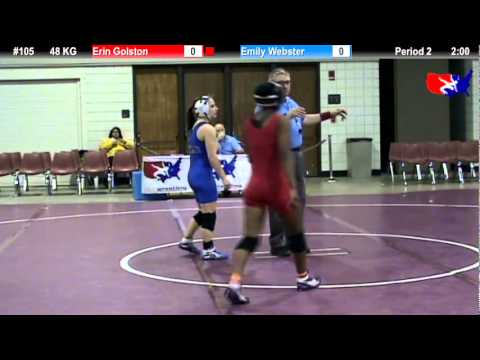 2011 U.S. Open FRI WM 48 KG: Erin Golston vs. Emily Webster 7th Place Match