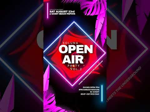🎶 SOLUNA Open Air Vol. 2 | Cyprus' Progressive House Beach Party Returns 🌊🔥#progressivehouse