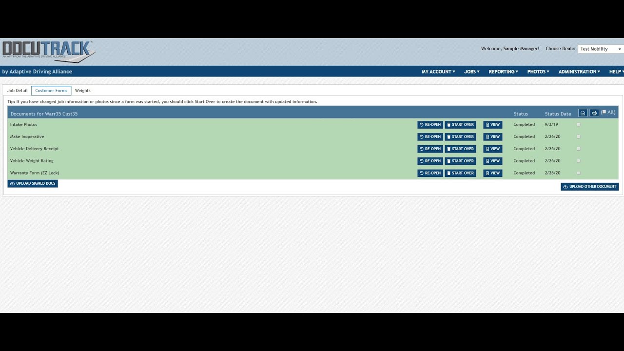 DOCUTRACK Forms Training