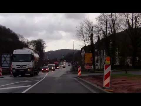 Autofahrt Pirmasens B10 Hinterweidenthal  Germany T5 3.1.2014