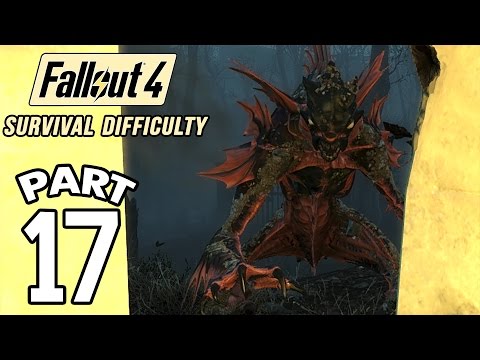 Fallout 4 Survival Difficulty SNIPER Walkthrough - Part 17 Legendary Mirelurk King 1080p 60FPS