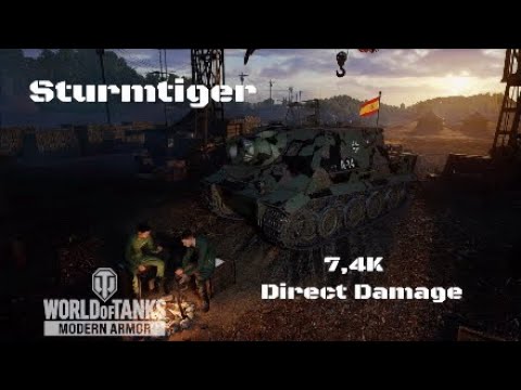 Sturmtiger in Pilsen:7,4K direct damage :Wot console - World of Tanks console