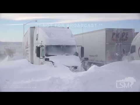 12-16-2022 Box Elder, SD - Massive Drifts Bury Semis & Houses