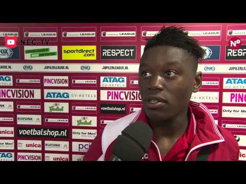 Reactie Anthony Limbombe na afloop van De Graafschap - N.E.C.