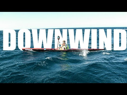 SURFSKI DOWNWIND WITH MY THINK SURFSKI