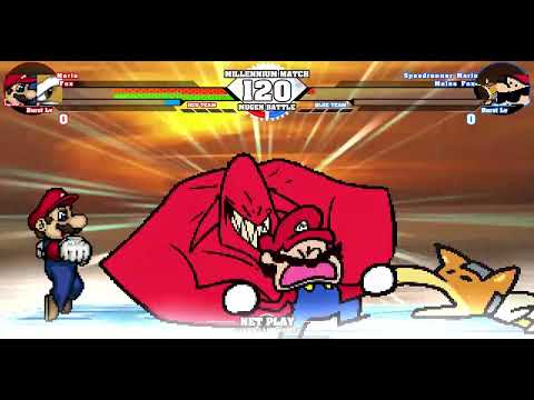 Mugen Battle Mario & Fox VS Speedrunner Mario & Melee Fox