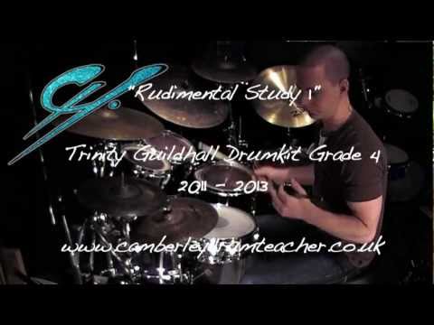 Grade 4 Rudimental Study 1 - Trinity Guildhall Drum Kit