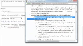 Question Writing in MyOpenMath / WAMAP Part 1