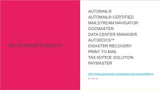 AutoMail - Mailroom Automation Software