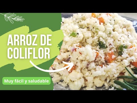 Arroz de coliflor: Muy fácil de preparar y nutritivo para toda la familia