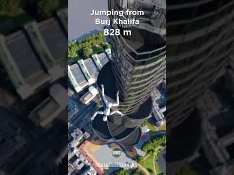 Jumping from the Burj Khalifa! (828 m) 🤯😳