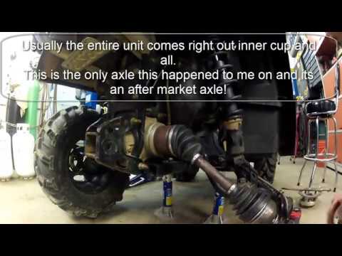 G2 Can am outlander/Renegade Rear Axle removal! DIY