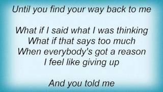 Michelle Branch - Find My Way Back Lyrics