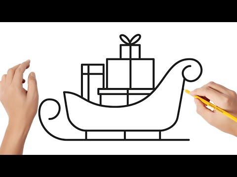 Comment dessiner le traîneau du Père Noël