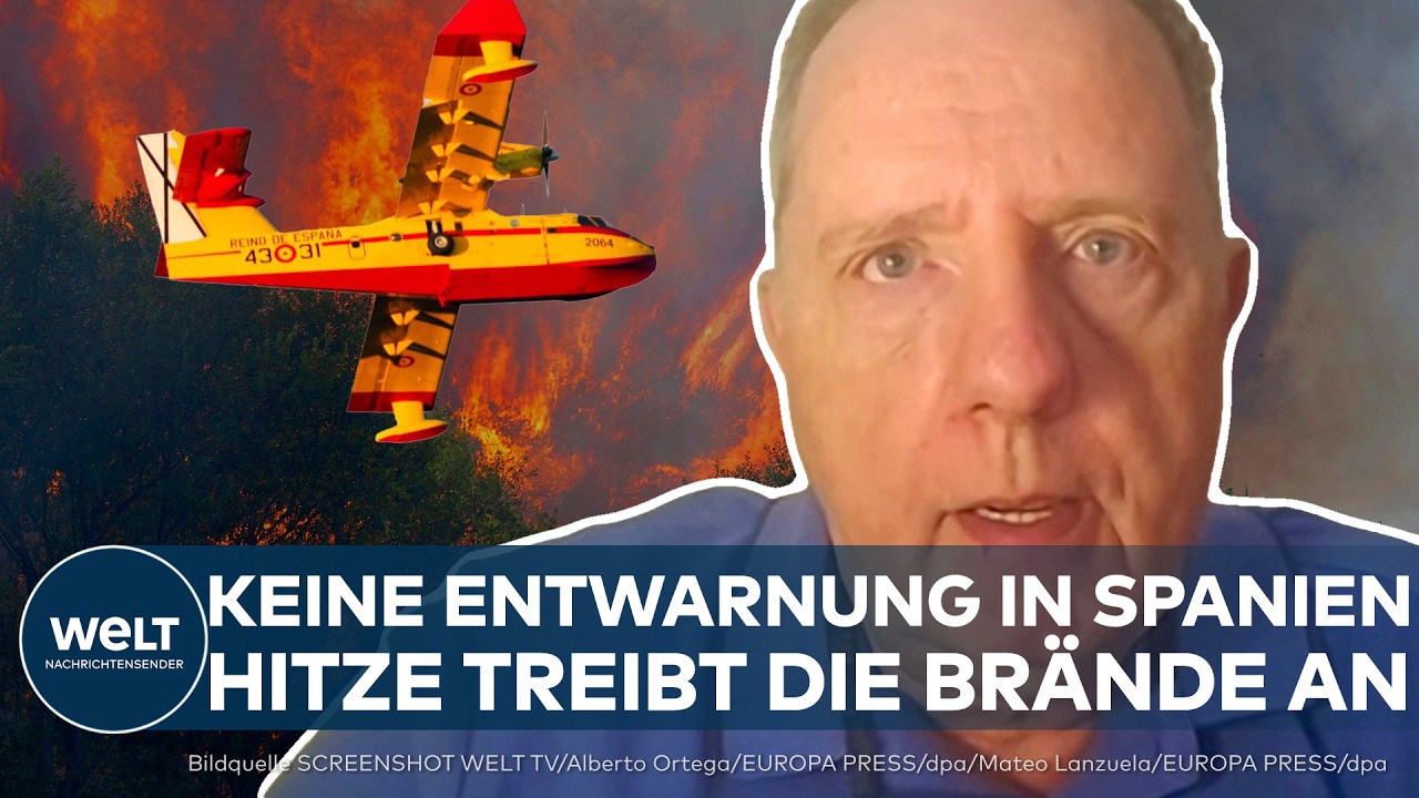 FEUERHÖLLE IN SPANIEN: Zivilschutz, Feuerwehr und Armee stemmen sich gegen die Feuerwalze!