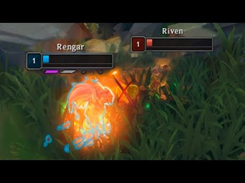 RENGAR TOP vs RIVEN at LVL 1