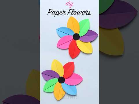 🌸 Blooming with creativity! Learn how to make beautiful paper flowers #paperflower #papercrafts