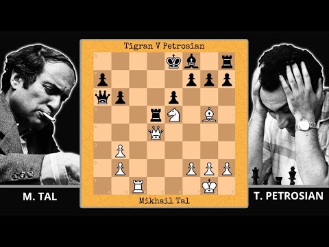 Mikhail Tal vs Tigran V Petrosian | URS blitz (1975)