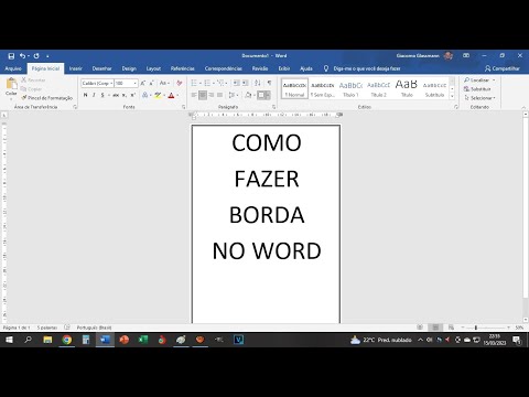 Vídeo: Como colocar borda no Word: perguntas e respostas