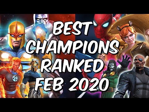 Best Champions Ranked February 2020 - Seatin's Tier List - Marvel Contest of Champions