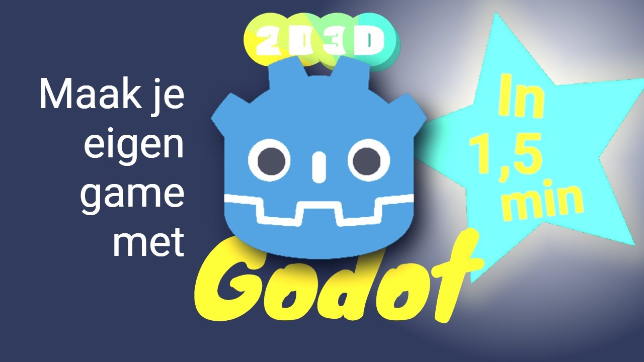 Godot in 1,5 min - bouw je eigen game