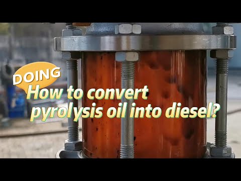 How to convert tire plastic pyrolysis oil into diesel?---Waste Oil Refinery Distillation Plant