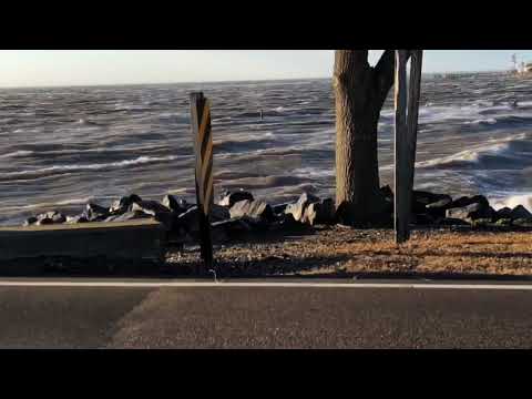 3-2-18 Nor’easter Riley slamming hurricane force winds onto Roanoke Island near Manteo NC
