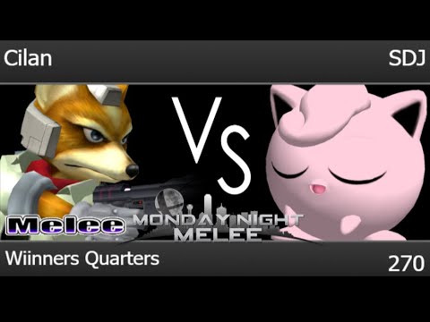 MNM 270 - Cilan (Fox) vs SDJ (Jigglypuff) Wiinners Quarters - Melee