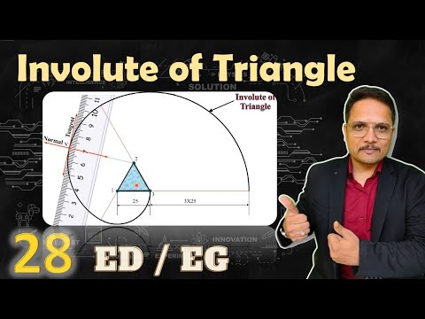 Involute of Triangle in Engineering Drawing Involute Triangle