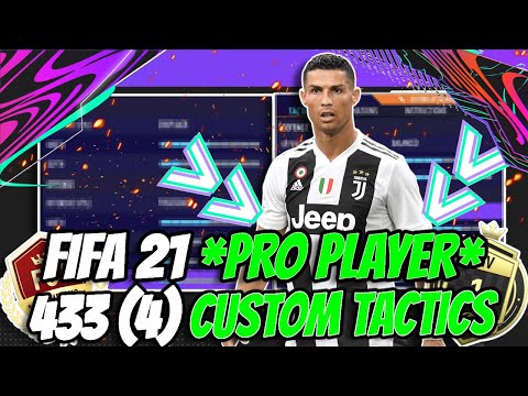 FIFA 21 *PRO PLAYER* 30-0 433 (4) POST PATCH CUSTOM TACTICS & PLAYER INSTRUCTIONS!! | FUT 21