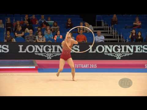 Nicoline SACHMANN (DEN) 2015 Rhythmic Worlds Stuttgart - Qualifications Hoop