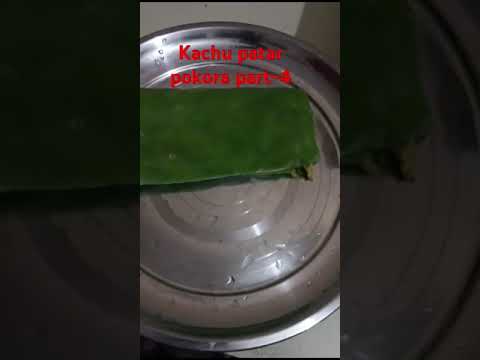 Kachu patar pokora part-4#cooking #kachupata #shorts