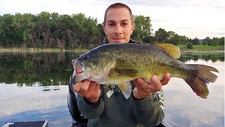 4lbs 5oz Bass on a Frog - Fishing Twin Cities Metro Lake