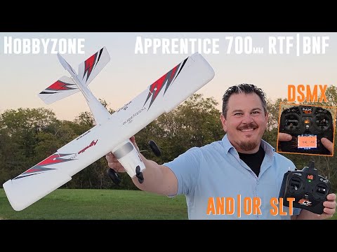 HobbyZone - Apprentice STOL - 700mm - Unbox, Build, Radio Setup, Maiden Flight, NX10, & RealFlight