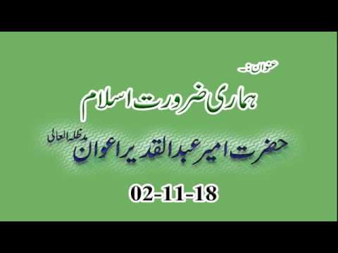 Watch Jumma beyan (Hamri Zaroorat Islam) YouTube Video