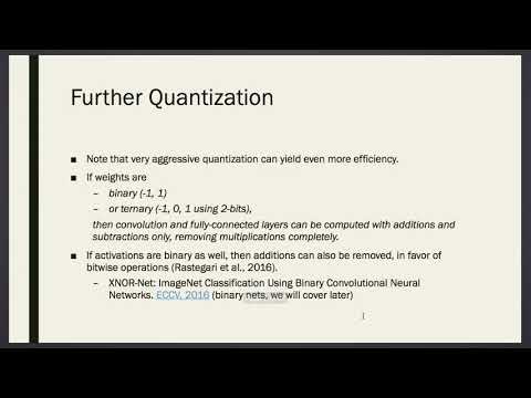 EE545 (Week 6) More on Quantization and Quantization Aware Training (Part I)