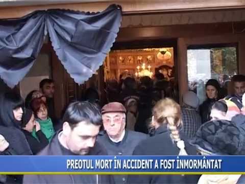 Preotul mort in accident a fost inmormantat
