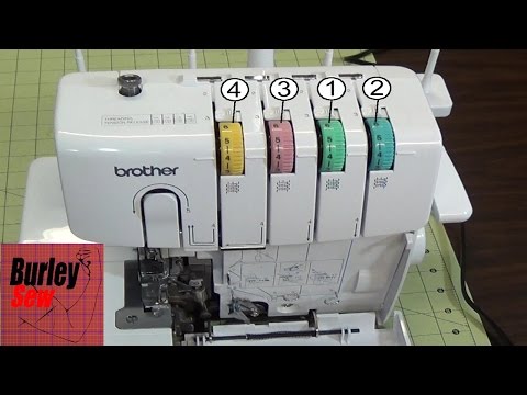How to thread the brother 1034d 4 thread serger